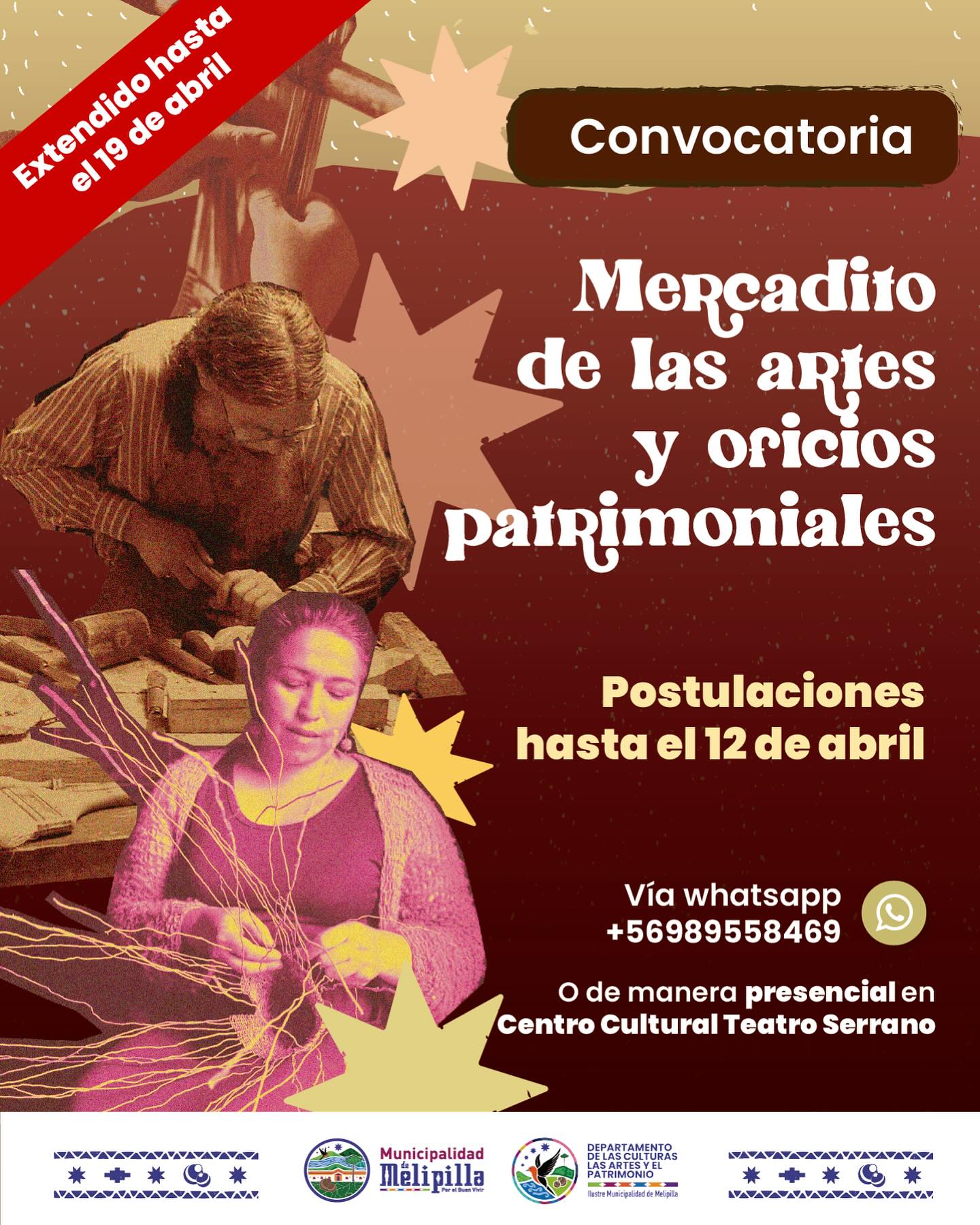 Este viernes vence plazo para postular al Mercadito de las Artes y Oficios Patrimoniales de Melipilla