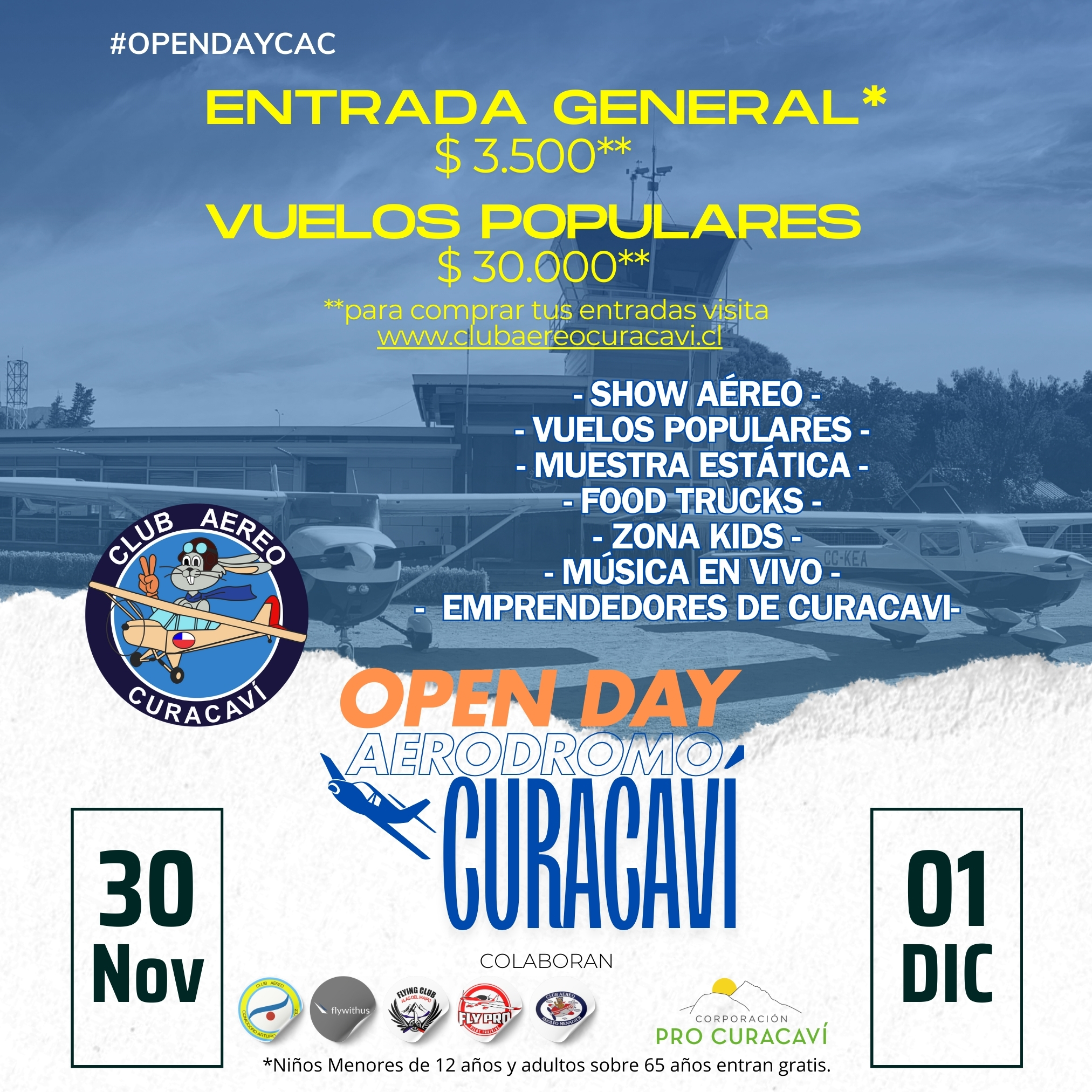 Festival Aéreo este fin de semana en Aeródromo de Curacaví