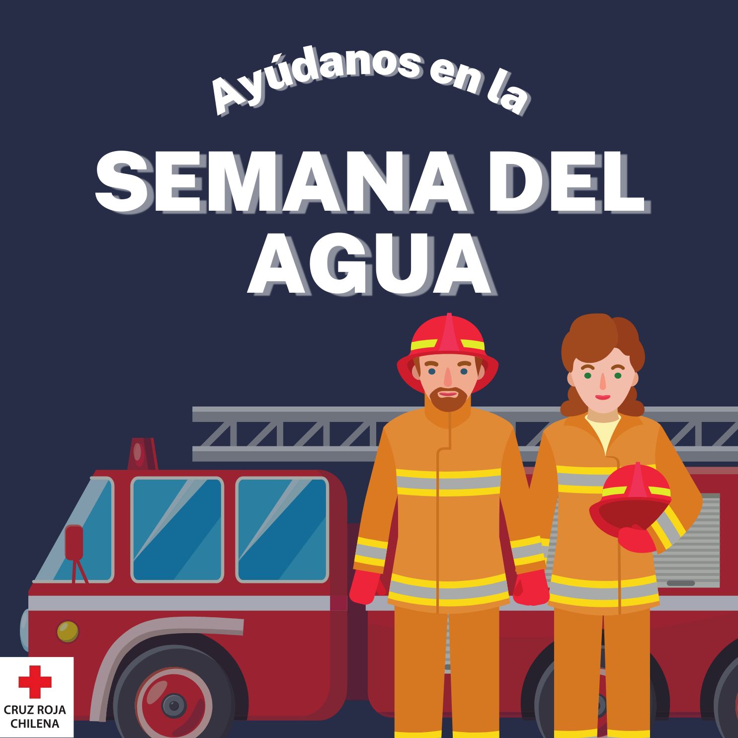Cruz Roja Melipilla invita a la comunidad a colaborar en la “Campaña del Agua” para Bomberos