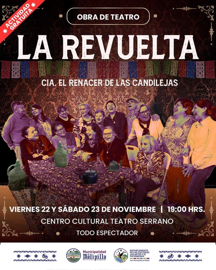 Compañía de teatro melipillana presenta hoy la obra “La Revuelta”