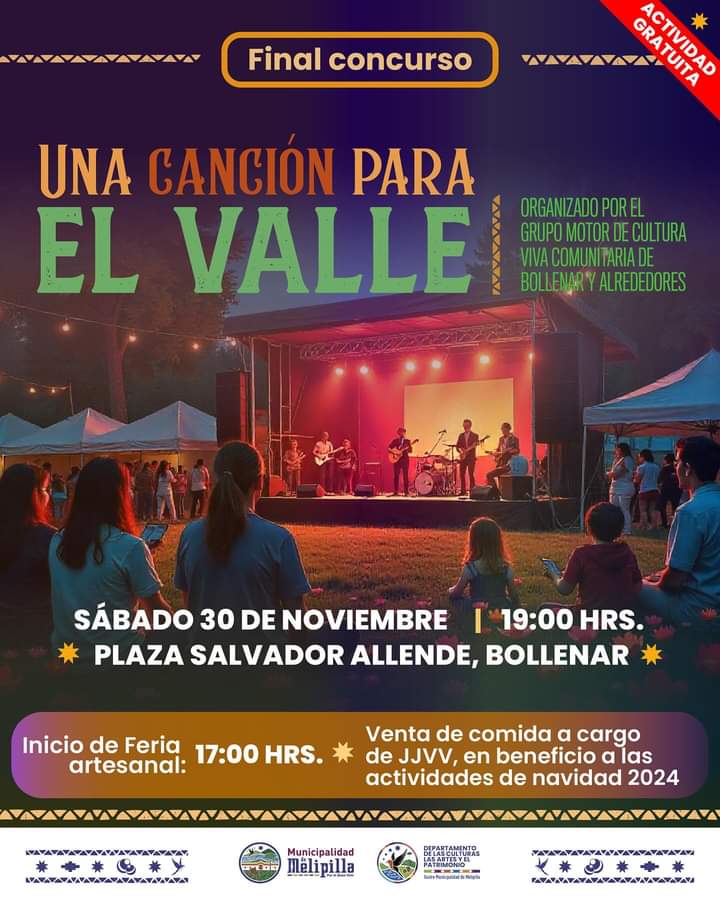 Interesante cartelera cultural para esta semana en Melipilla