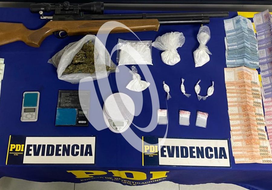 PDI de Melipilla detiene a sujeto por tráfico de drogas en el sector oriente de la ciudad