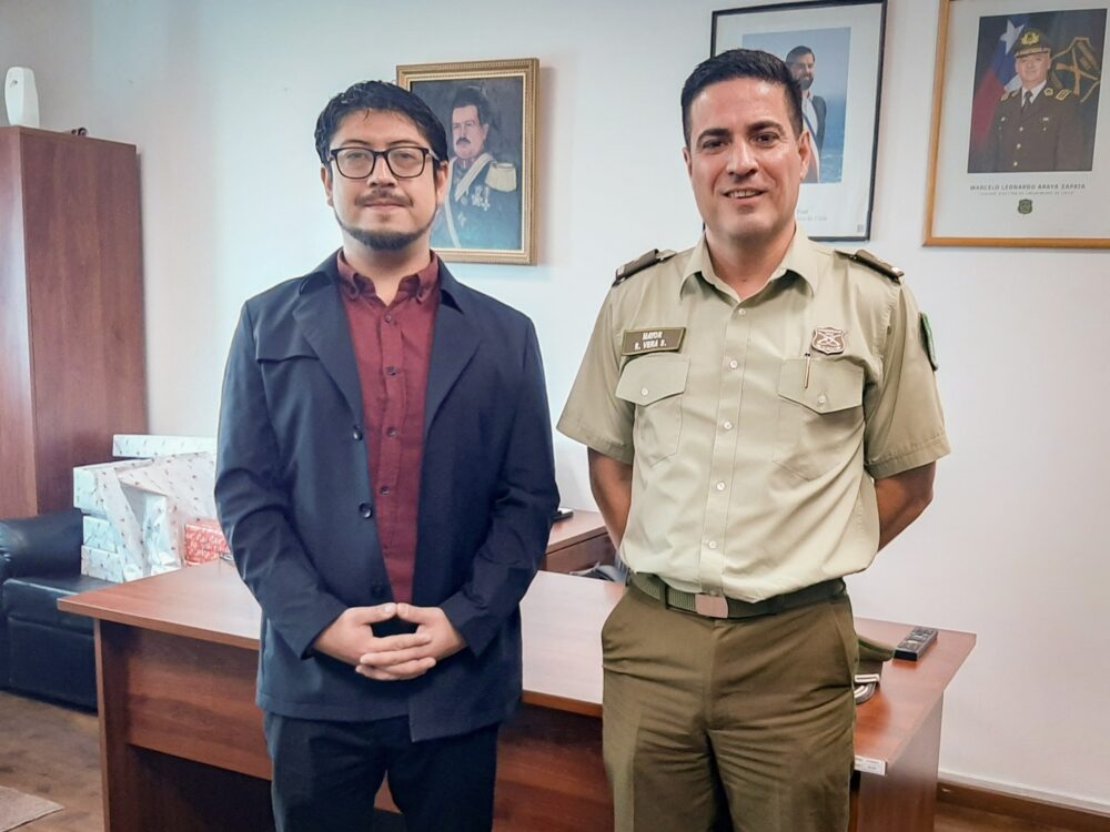 Delegado Alarcón sostiene encuentro protocolar con comisario de Carabineros de Melipilla