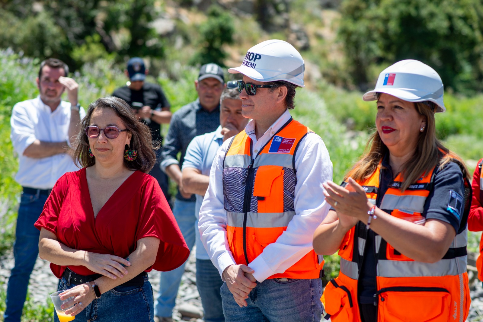 Autoridades visitan avance del proyecto San Pedro Sur que busca llevar agua a cinco localidades de la comuna sanpedrina