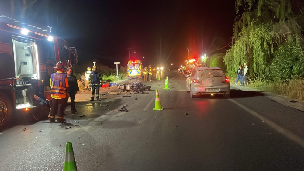 Colisión múltiple en la ruta a Bollenar deja a un motorista fallecido