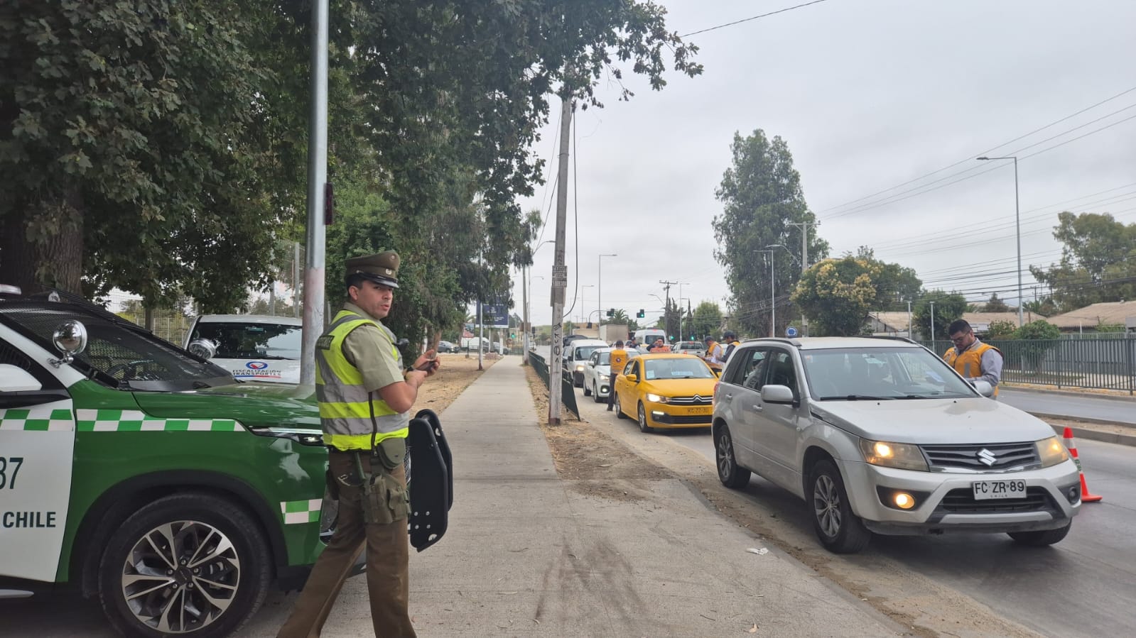 Realizan intenso operativo de fiscalización vehicular en Melipilla