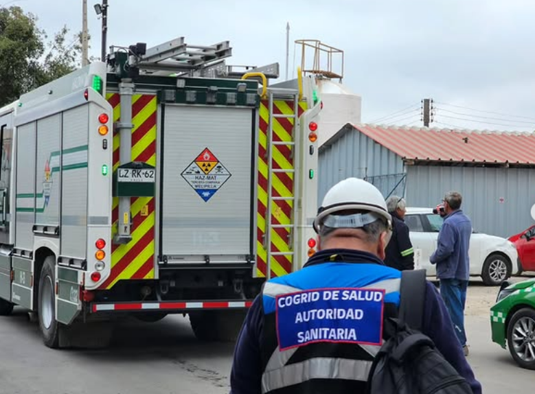 Fuga de amoníaco en frigoríficos San Joaquín de Talagante: más de 100 Trabajadores fueron evacuados