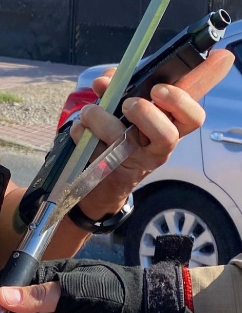 Un importante hallazgo de armas en fiscalización en Monseñor Larraín de Talagante. Hay un detenido que fue puesto hoy a disposición del tribunal
