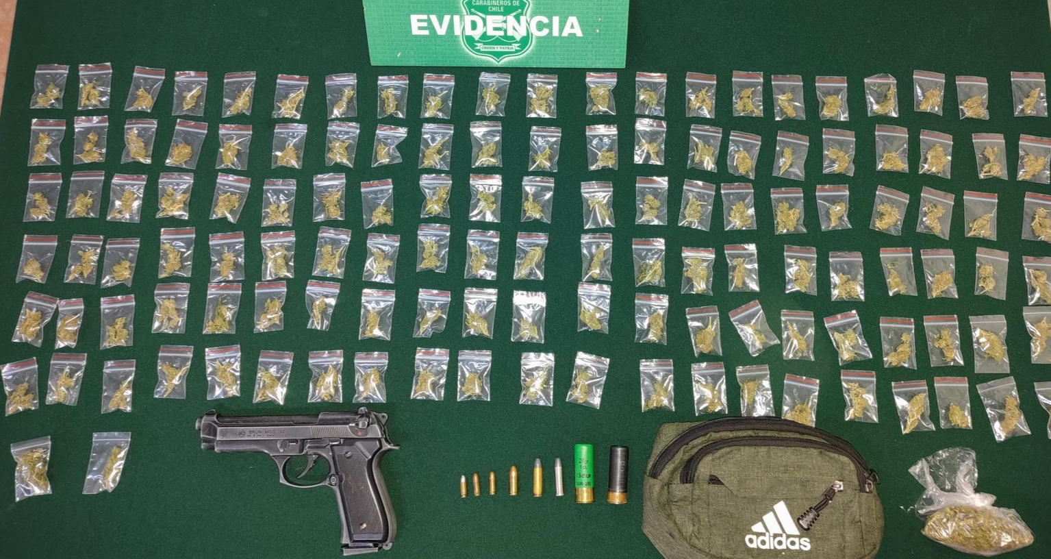 Siete detenidos en operativo de Carabineros con el apoyo de equipo municipal