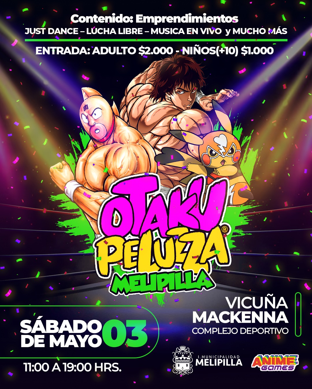 Este sábado se realizará una nueva versión del “OtakuPeluzza” en Melipilla