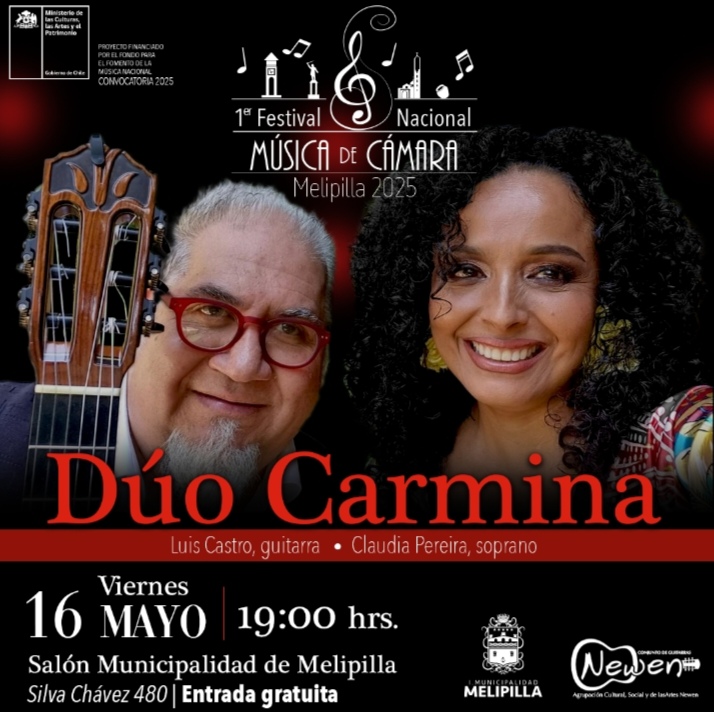 Primer Festival Nacional de Música de Cámara llega a Melipilla con destacados exponentes nacionales y variado repertorio