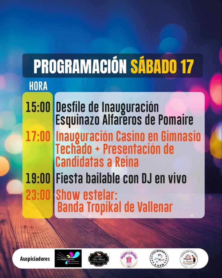 Avanzan los preparativos de una nueva semana Pomairina