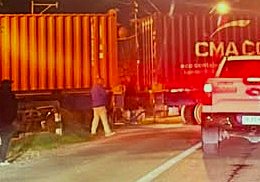 Accidente ferroviario en El Monte. Una persona fue atropellada por tren de carga