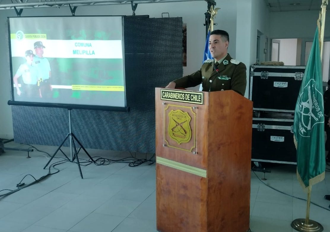Carabineros de Melipilla realizó su cuenta pública, destacando la disminución de los delitos de mayor connotación social