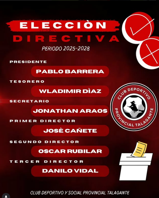 Pablo Barrera asume la presidencia del club Provincial Talagante tras masiva asamblea de socios