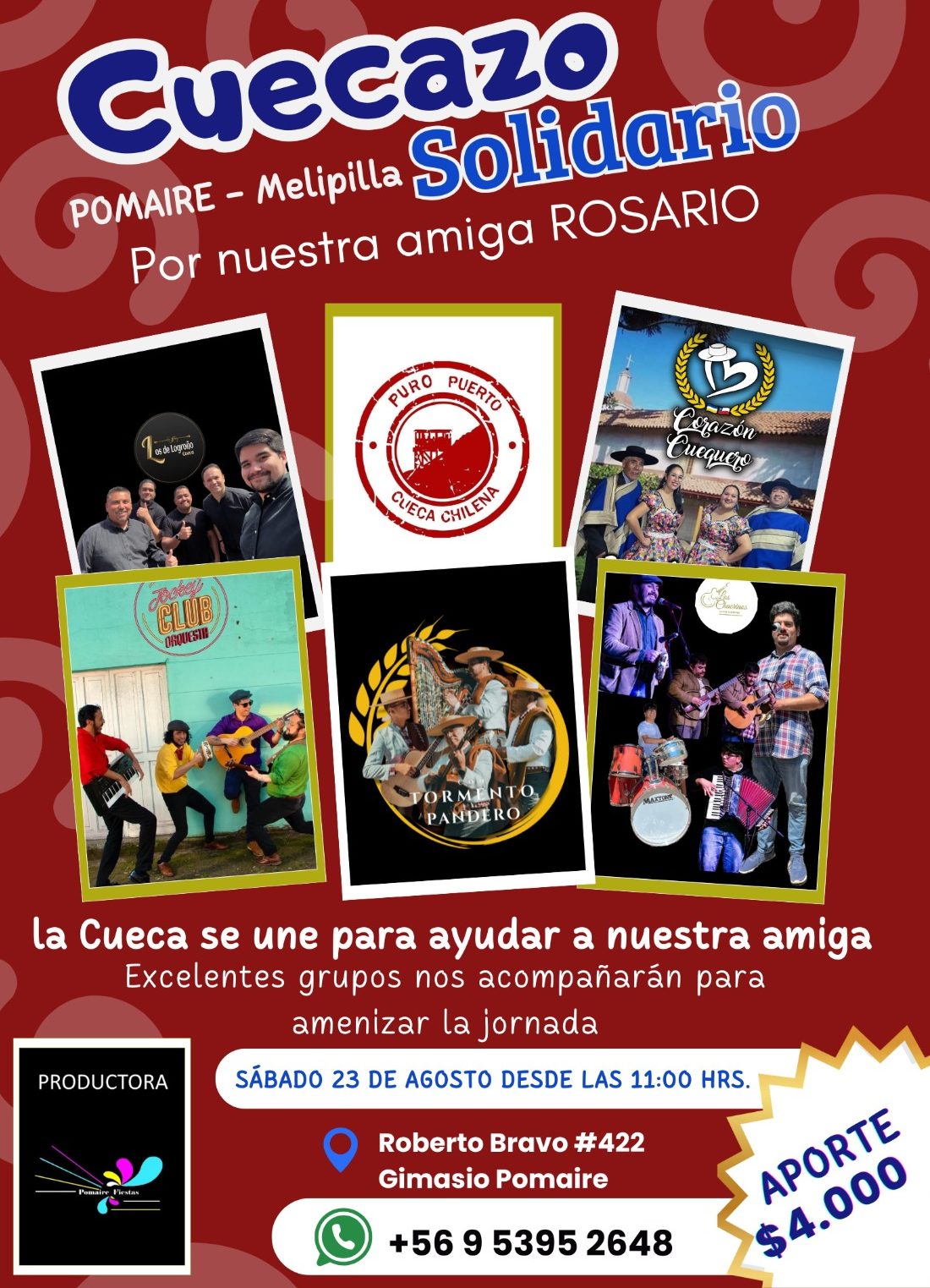 Este sábado realizarán Cuecazo y competencia de cueca a beneficio