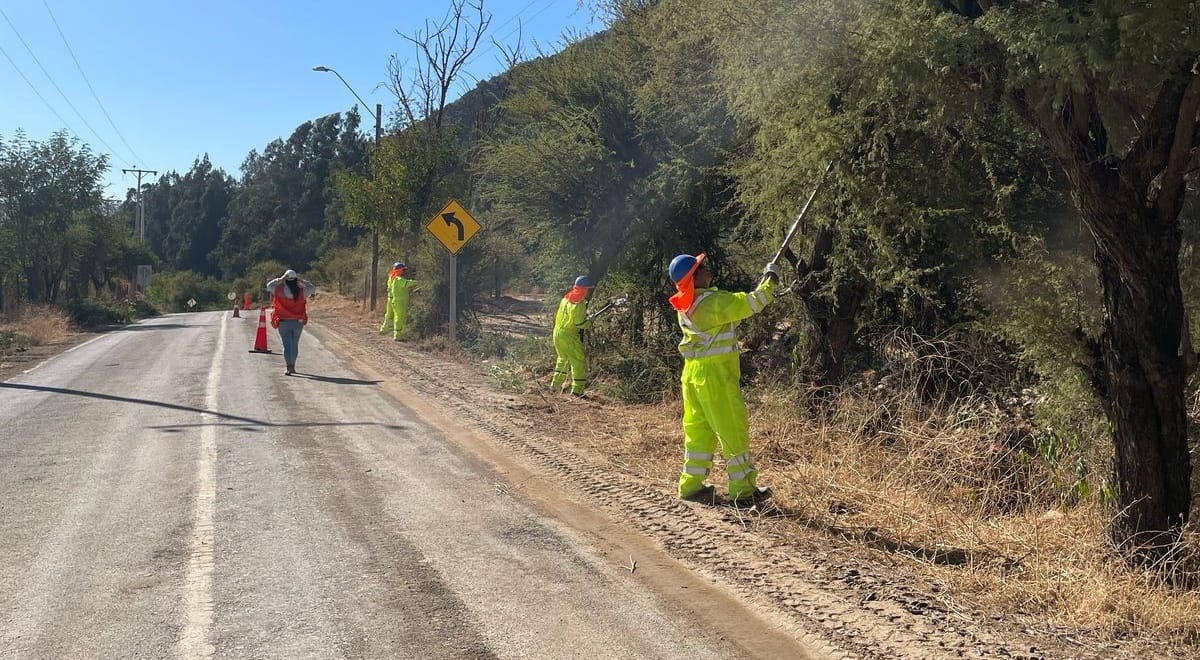 Codelco División El Teniente impulsa limpieza de más de 20 kilómetros de rutas en Alhué y Las Cabras