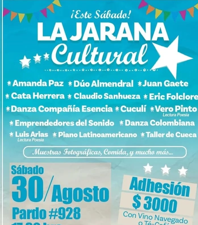 Melipilla celebra el arte y la comunidad con “La Jarana Cultural” este sábado 30 de agosto