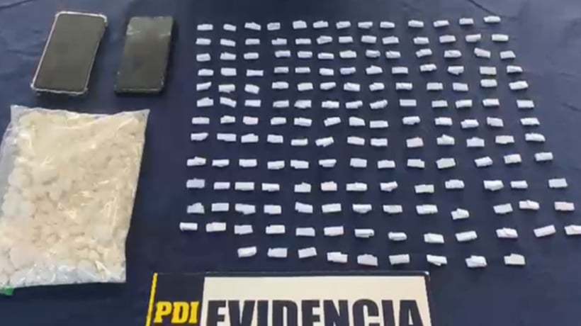 San Antonio: PDI incauta medio kilo de cocaína base y detiene a tres personas en operativo antidrogas