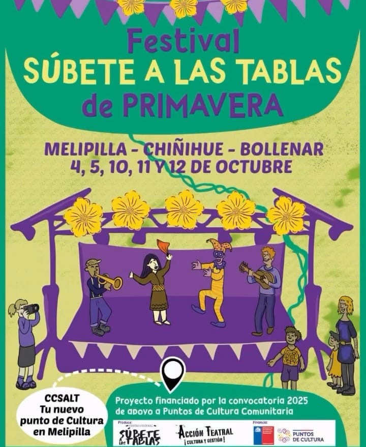 Melipilla vivirá el Primer Festival de Primavera “Súbete a las Tablas”