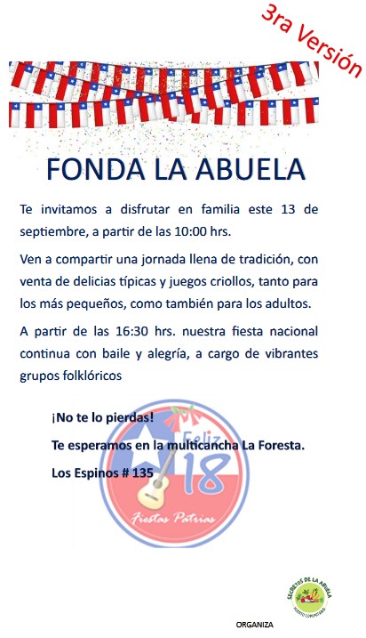Población La Foresta tendrá la fonda denominada “la abuela”