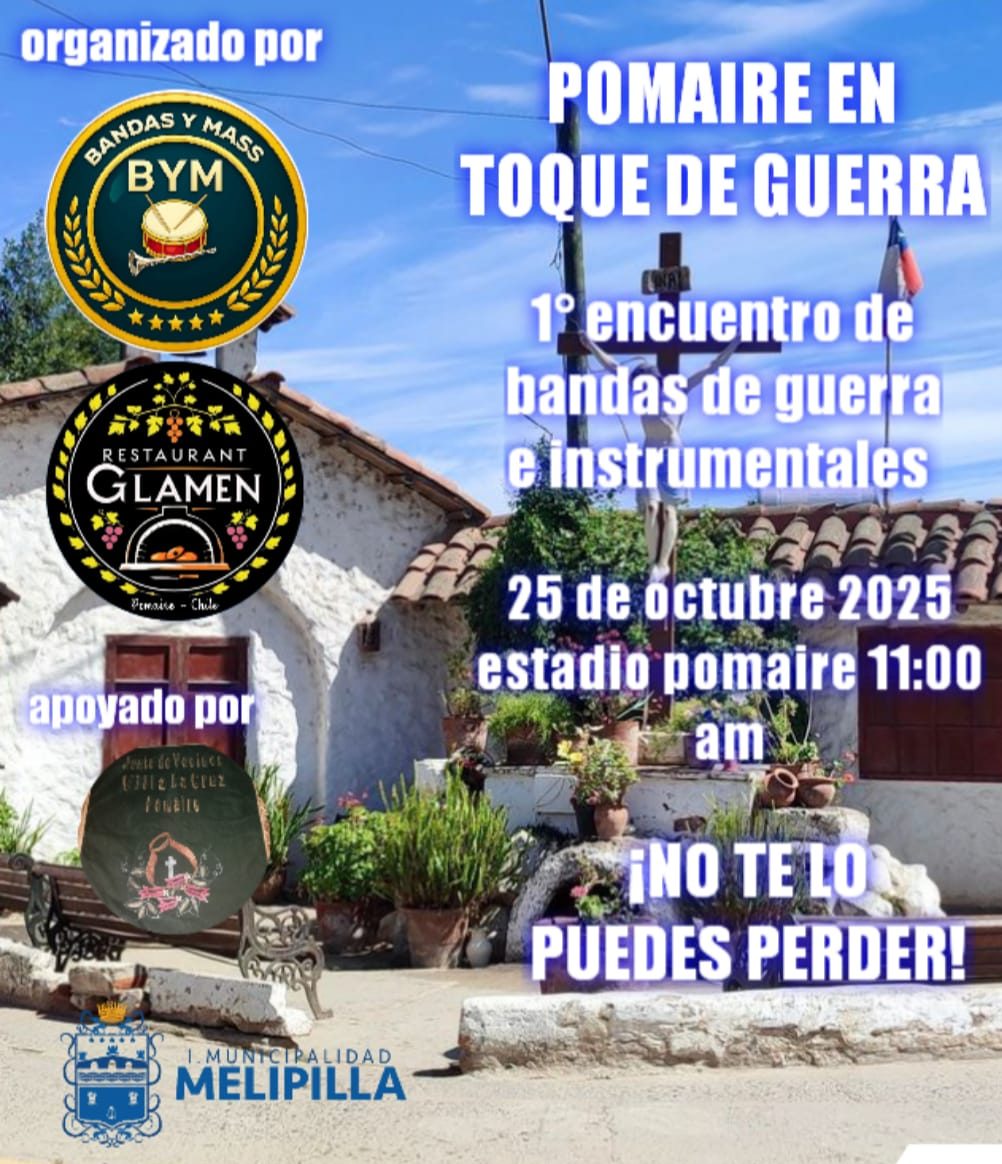 En Pomaire se desarrollará encuentro de bandas de guerra e instrumental