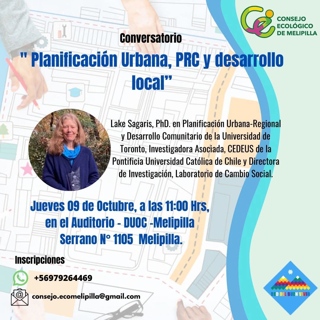 Experta canadiense liderará conversatorio sobre planificación urbana y desarrollo local en Melipilla