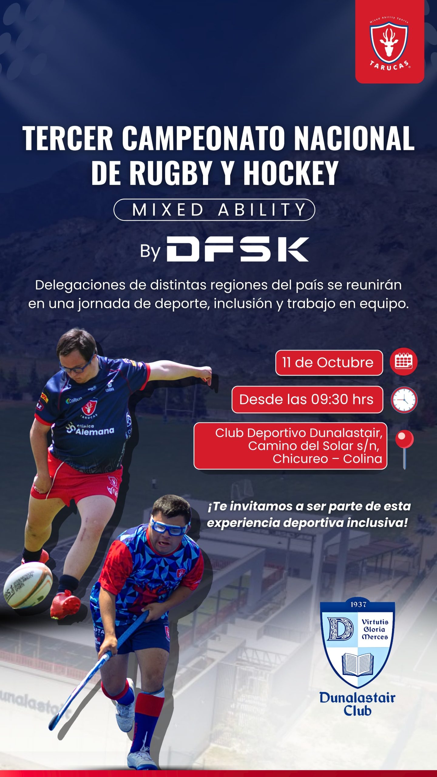Melipilla Athletic Club será parte del Tercer Campeonato Nacional de Rugby Mixed Ability
