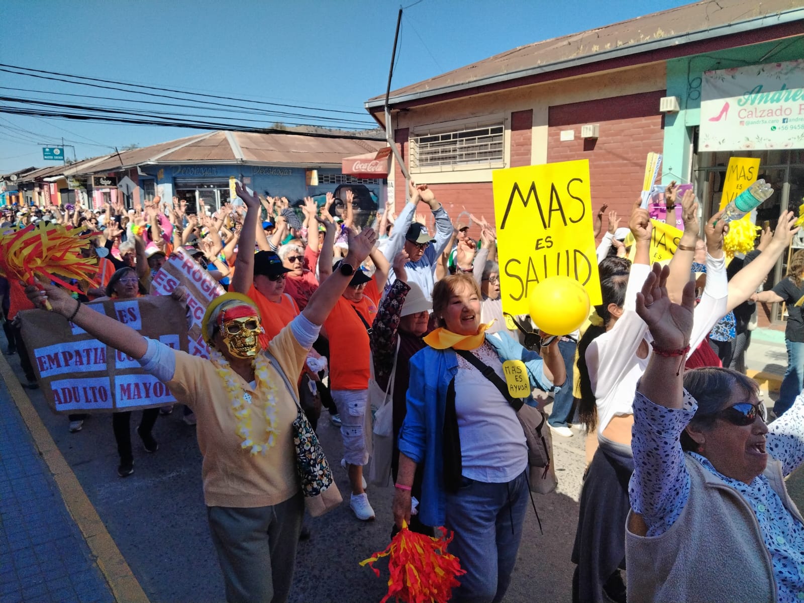 Caminata de las personas mayores de Melipilla estuvo marcada por el fantasma de cierre del programa de autovalencia Mas