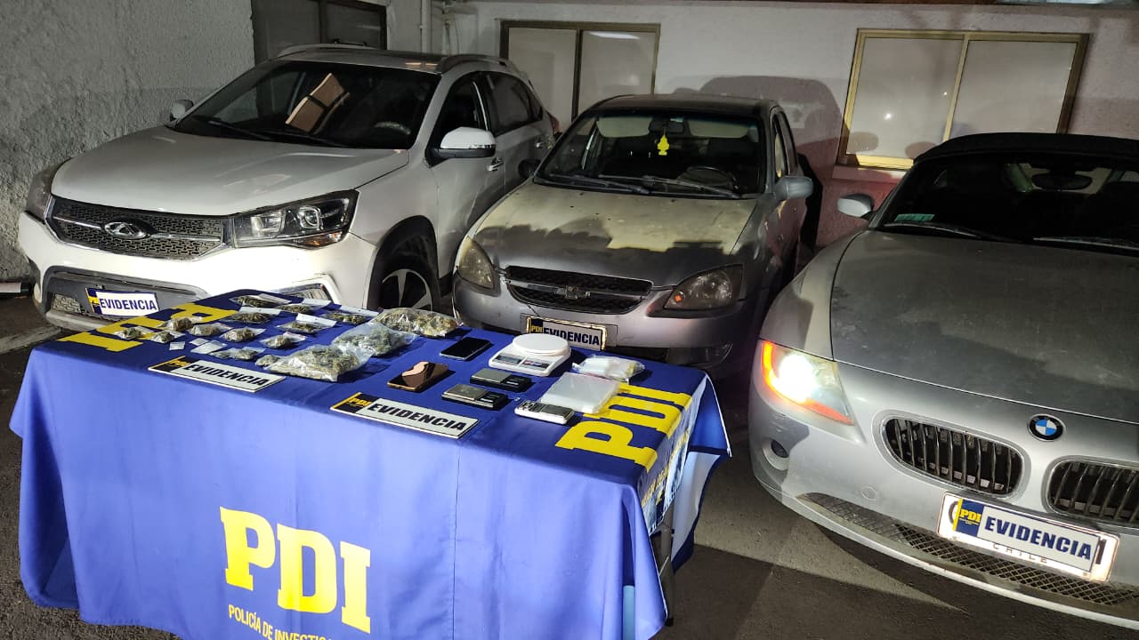 PDI desarticula red de venta de drogas por “delivery” en Peñaflor