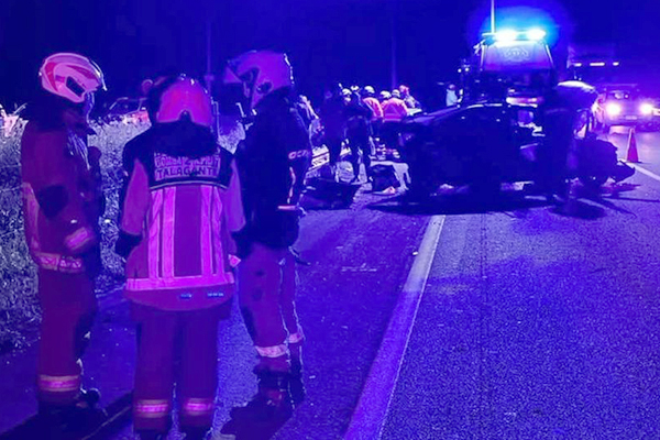 Claman justicia en el adiós a Nicolás e Isidora, víctimas de colisión en Ruta 78 sector Talagante