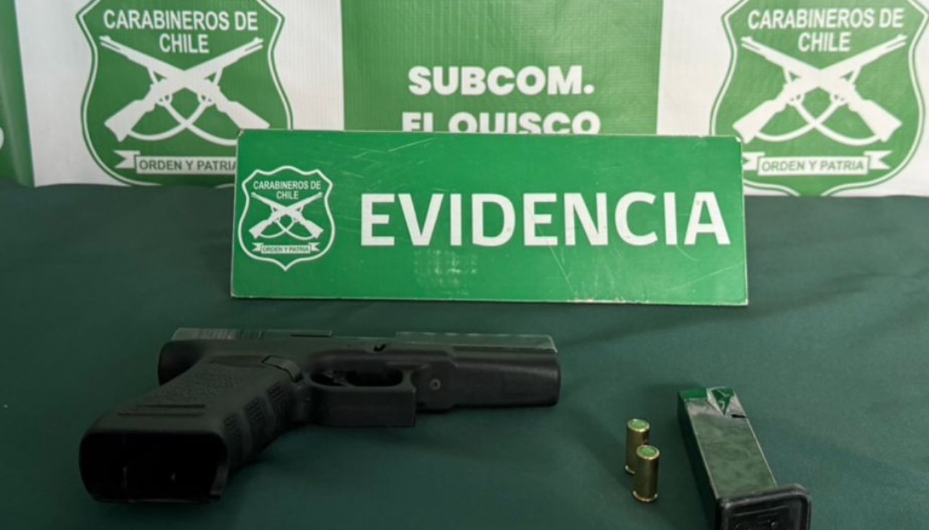 Riña entre familias termina con cuatro detenidos y un arma incautada en El Quisco