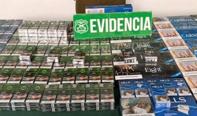 Operativo en San Antonio culmina con incautación de cigarrillos de contrabando en sector Manuel Bulnes