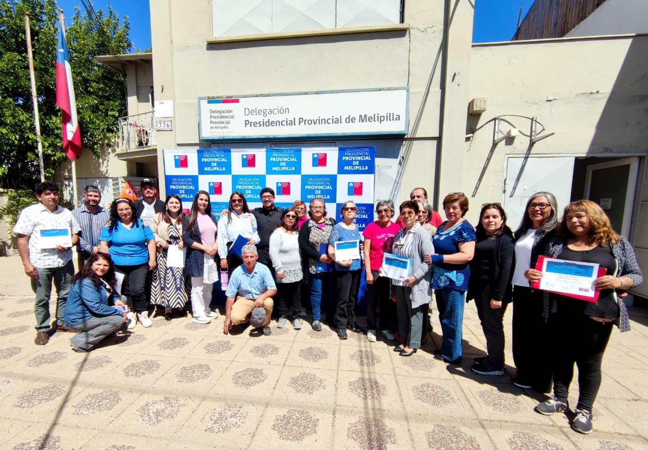 Once organizaciones sociales de la provincia de Melipilla fueron beneficiadas con el Fondo Social Presidente de la República