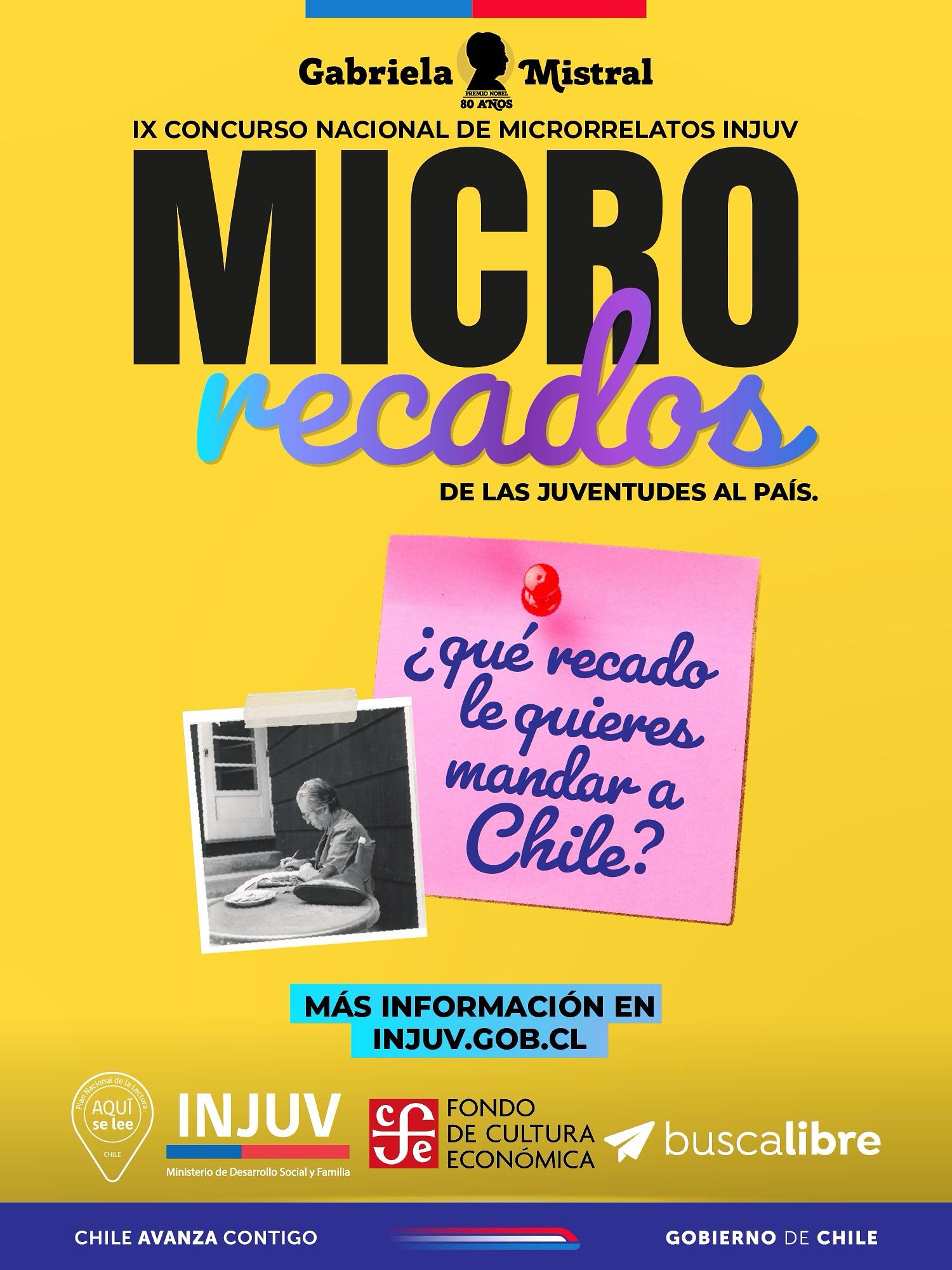 INJUV inicia la convocatoria para el IX Concurso Nacional de Microrrelatos