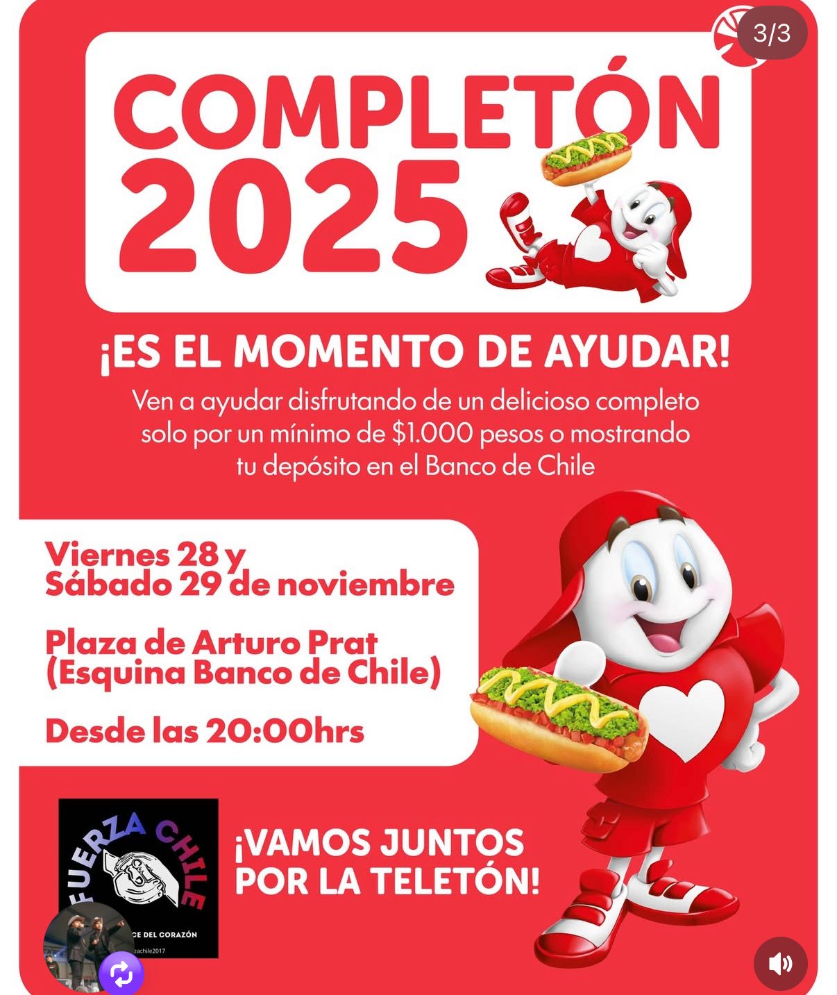 Talagante vivirá dos días de solidaridad con la tradicional completón en apoyo a la Teletón