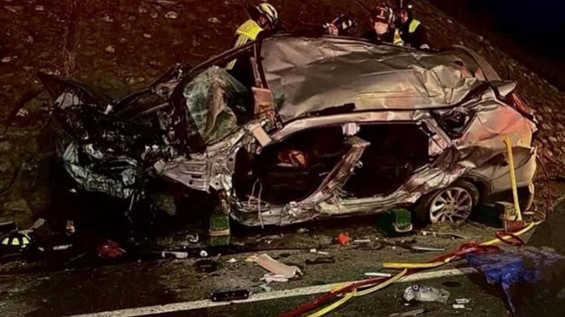 Fatal accidente en la Ruta Casablanca- Algarrobo dejó un fallecido y tres heridos graves