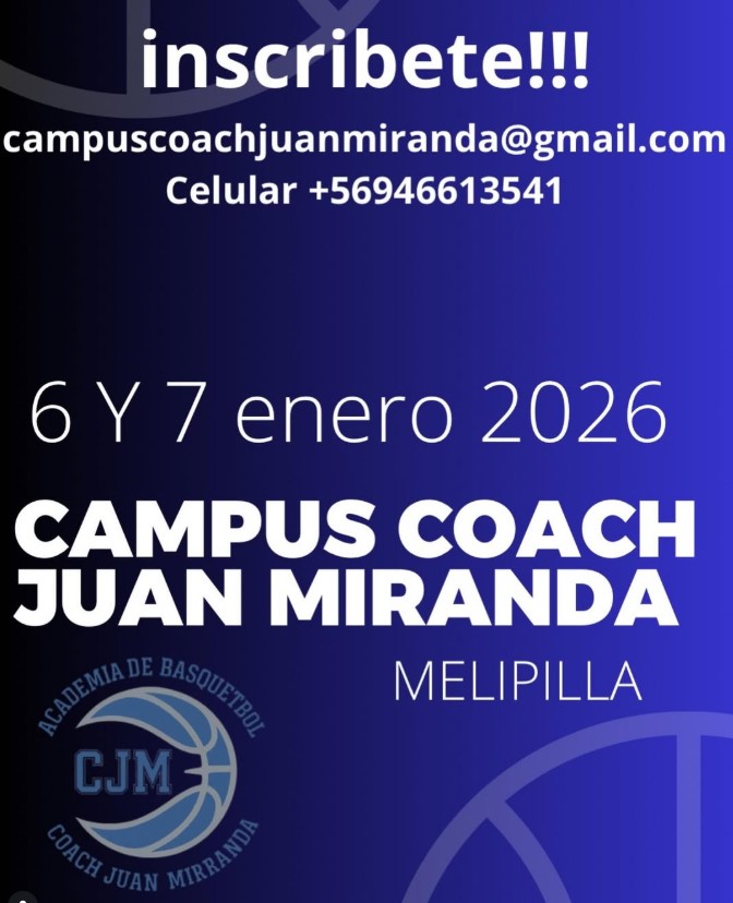 Melipilla será sede de Campus de básquetbol infantil con destacados entrenadores nacionales