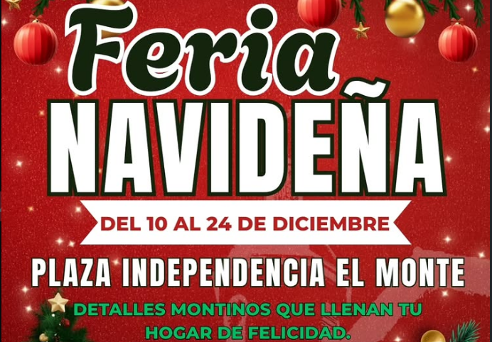 Feria Navideña de El Monte invita a vivir el espíritu de la temporada en Plaza Independencia