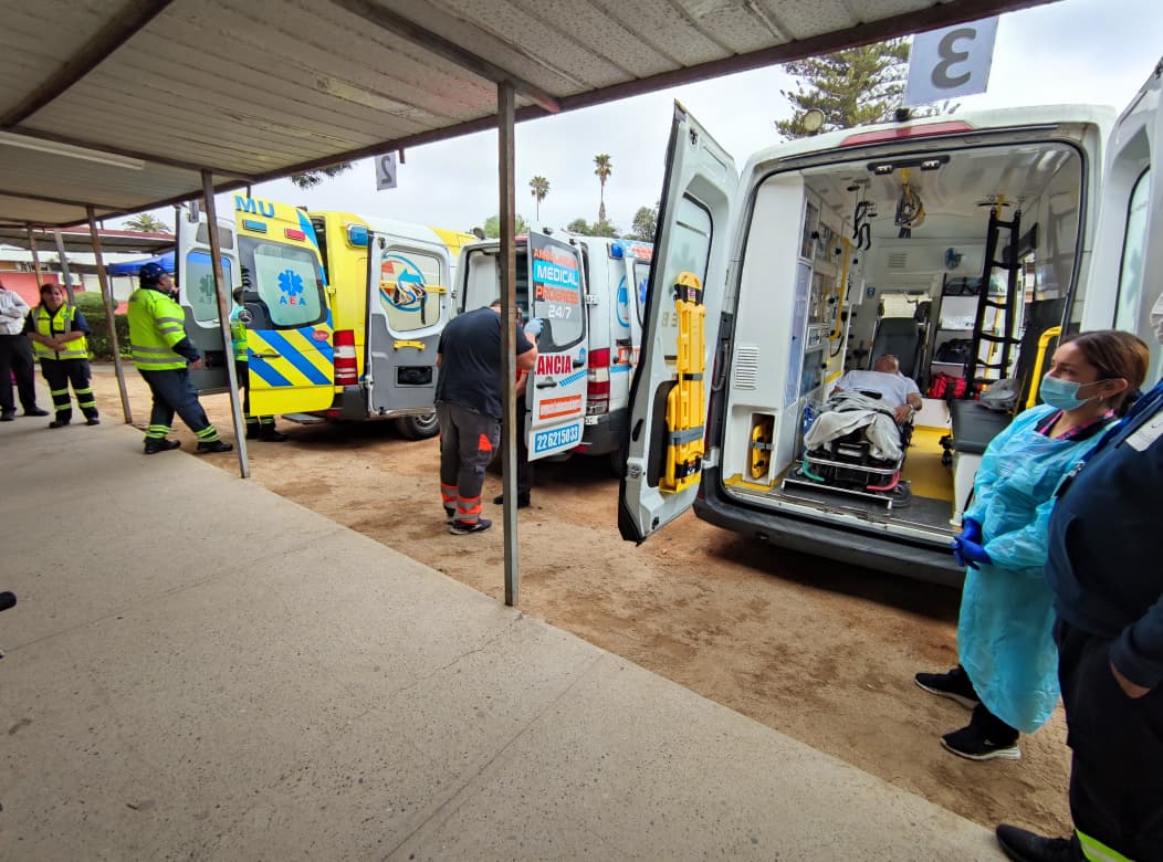 Realizan exitoso simulacro de traslado de pacientes hacia el nuevo Hospital de Melipilla
