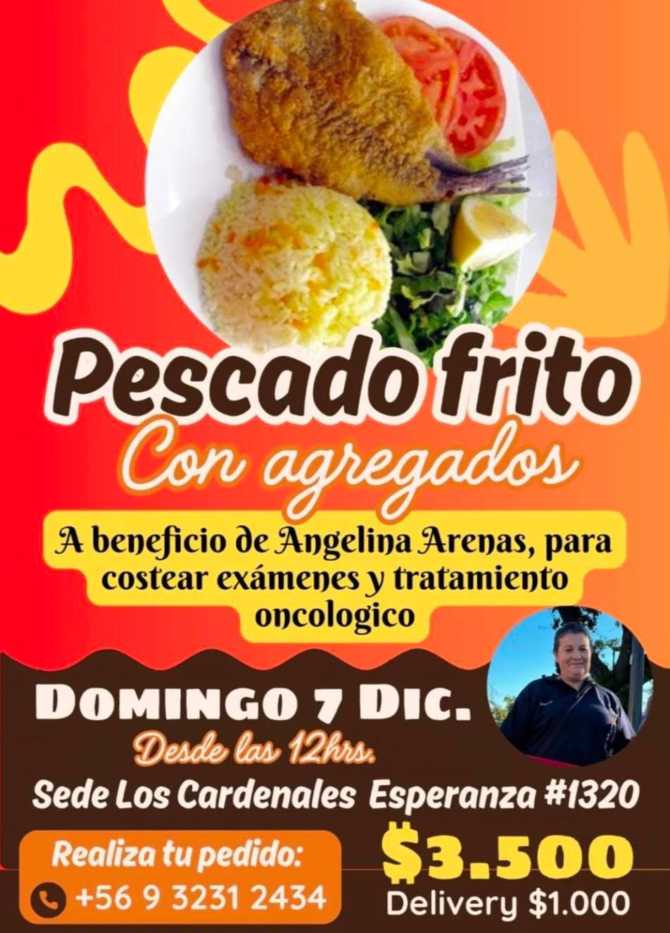Invitan a participar de almuerzo solidario en apoyo a Angelina Arenas