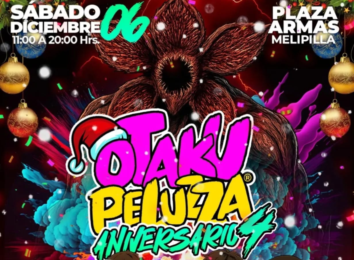 Otakupeluzza celebra su 4° aniversario en la Plaza de Armas de Melipilla