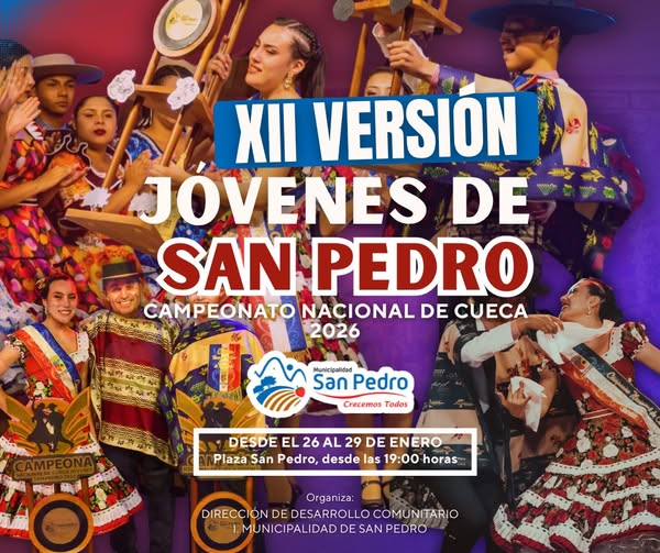 Parejas de todo Chile competirán en el Nacional de Cueca en San Pedro