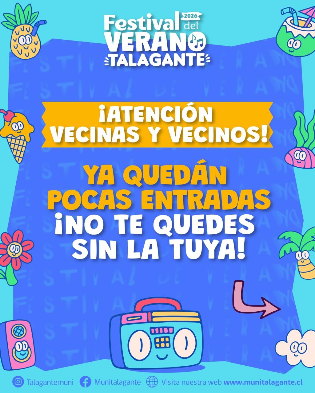 A la venta las entradas para el festival del verano en Talagante
