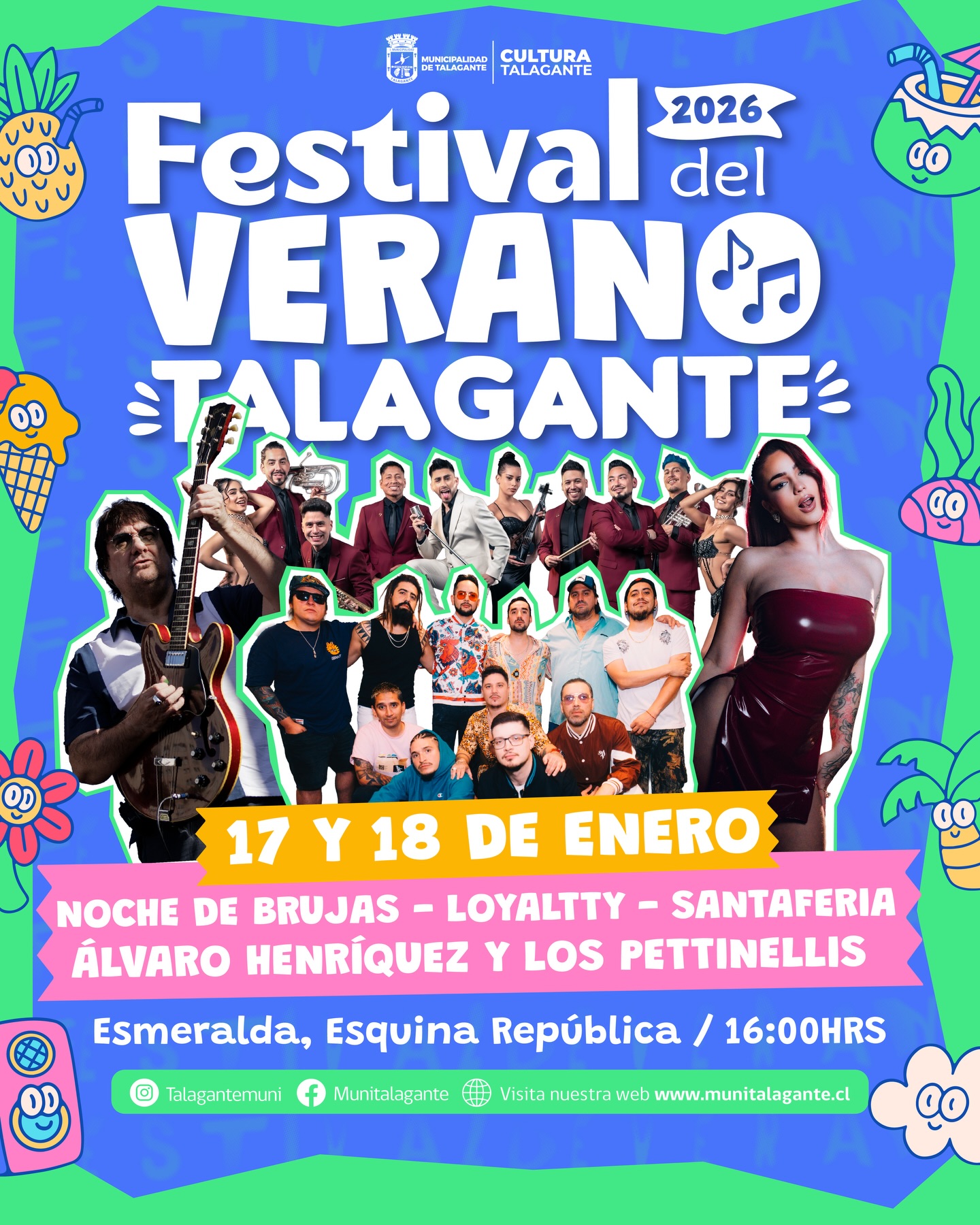Festival de verano en Talagante: todo preparado para el fin de semana