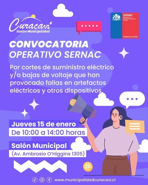 Municipalidad de Curacaví coordina operativo del Sernac por daños eléctricos tras reiterados cortes de suministro