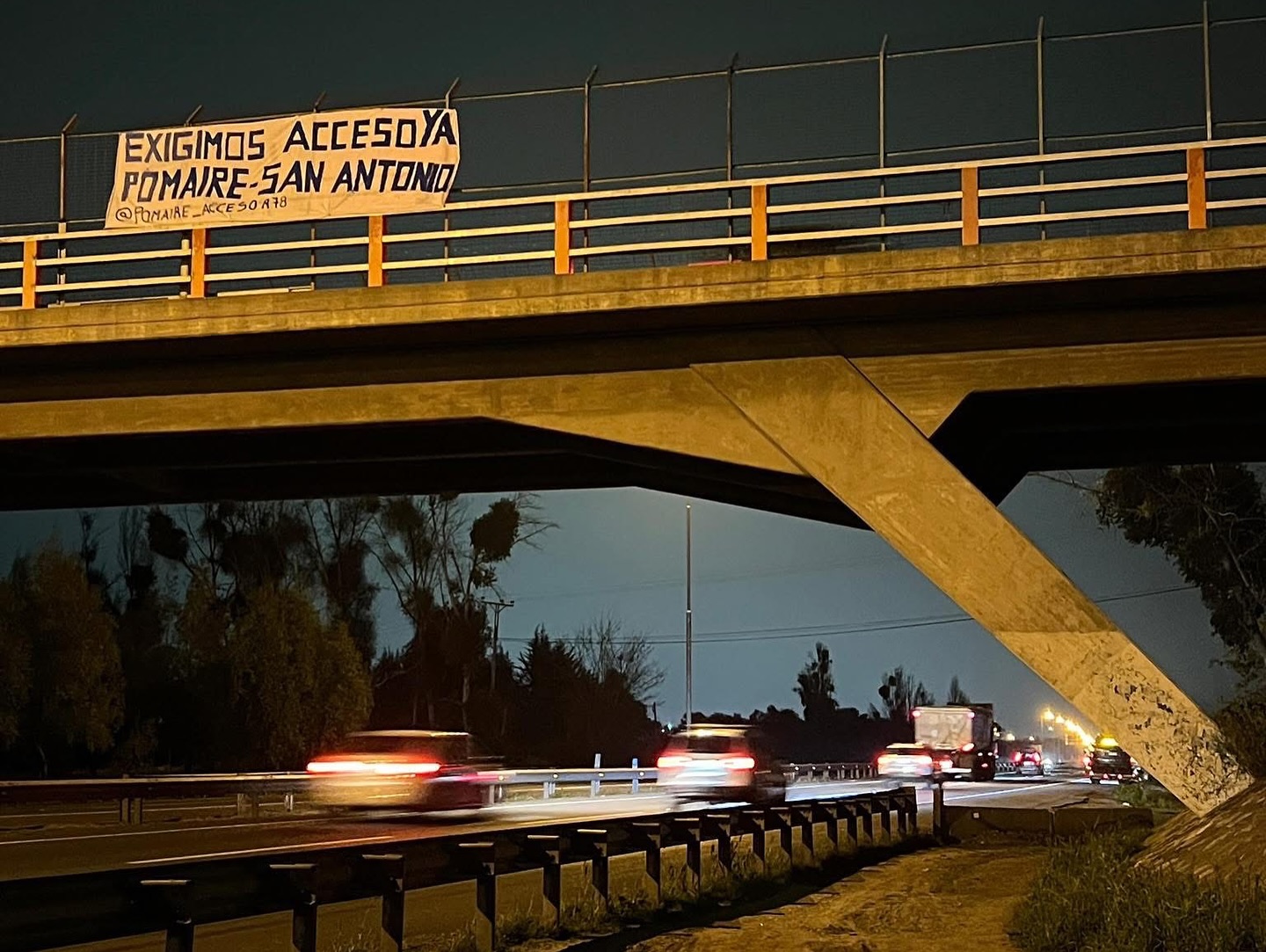 Autoridades y vecinos de Pomaire abordan urgencia por acceso vial a Ruta 78