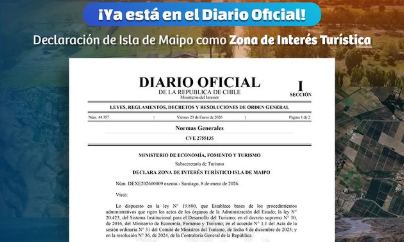 Isla de Maipo es reconocida oficialmente como Zona de Interés Turístico