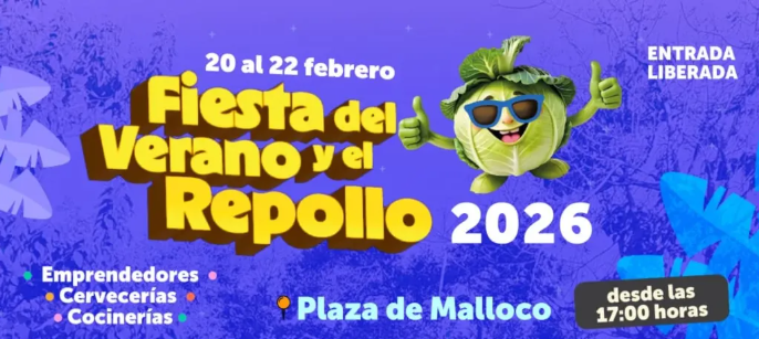 Sonora Dinamita y bandas locales animarán la Fiesta del Verano y el Repollo de Malloco