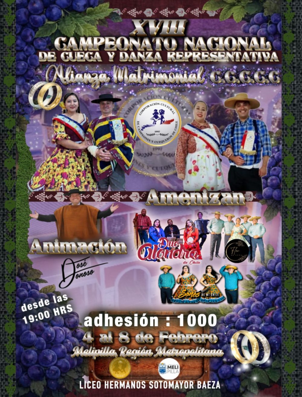 Durante este fin de semana se realiza campeonato nacional de cuecas en Melipilla